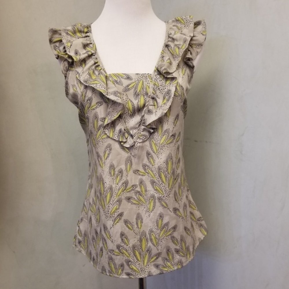 Banana Republic floral ruffled top size XS (212)